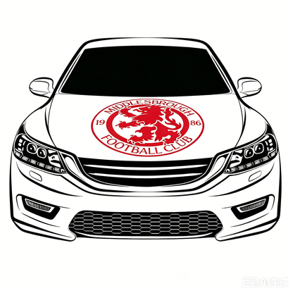 Middlesbrough Football Club  Flag-3.3x5 Ft 6X7Ft Car Hood Cover Banner Flag Of BORO Middlesbrough FC  -100% polyester