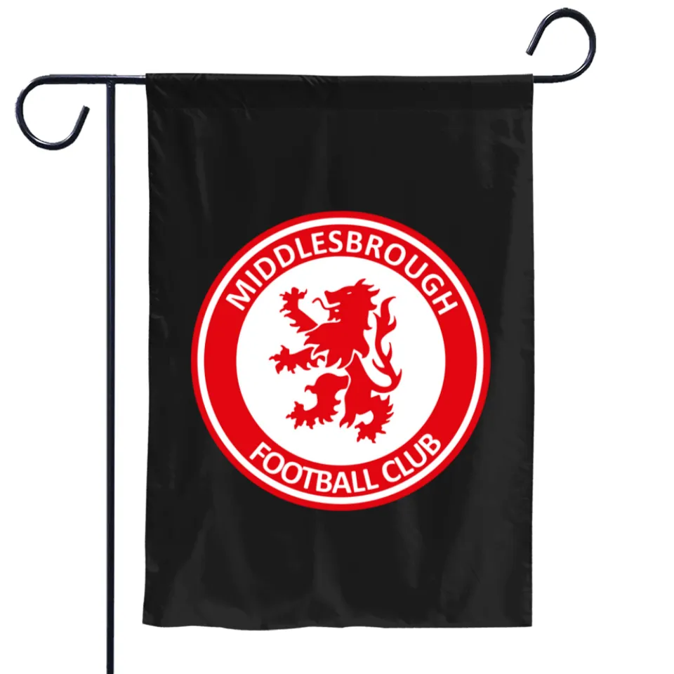 Middlesbrough Football Club Flag Garden Banner BORO Middlesbrough F.C. Flags -100% polyester 12x18 inches / 28x40 inch