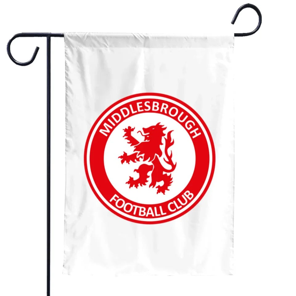 Middlesbrough Football Club Flag Garden Banner BORO Middlesbrough F.C. Flags -100% polyester 12x18 inches / 28x40 inch