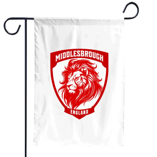Middlesbrough Football Club Flag Garden Banner BORO Middlesbrough F.C. Flags -100% polyester 12x18 inches / 28x40 inch