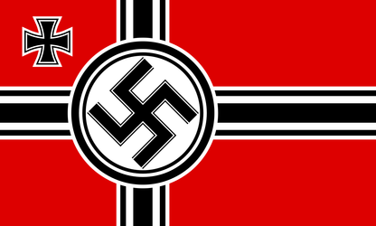 Swastika Flag-Double sided -3x5FT Historical NAZI Banner-100% polyester-National flag of Germany and marine jack of Germany Flag