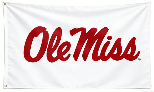 NCAA University of Mississippi Flag- 3x 5 ft -Ole Miss Rebels  UM Banner Flag -U M 100% polyester
