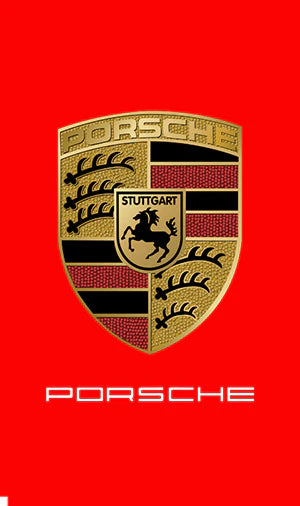 Porsche Flag- 3x5 FT Banner-100% polyester-Motorsports-Racing