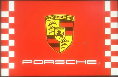 Porsche Flag- 3x5 FT Banner-100% polyester-Motorsports-Racing