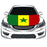 Flag of Senegal，Senegal Car Hood Cover Flag ,Engine Banner Flag,3.3X5ft, 100% Polyester Elastic Fabrics Can be Washed