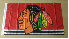 Chicago Blackhawks Flag-3x5Ft NHL Blackhawks Banner-100% polyester
