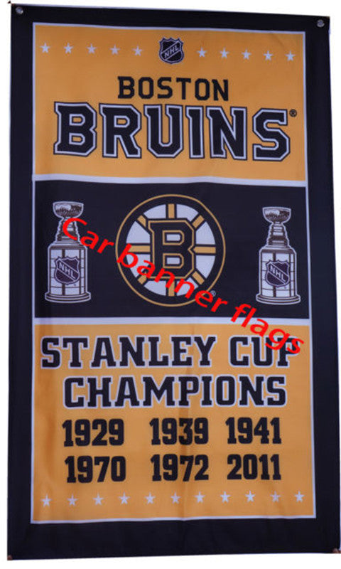 Boston Bruins Flag-3x5FT NHL Bruins Banner-100% polyester