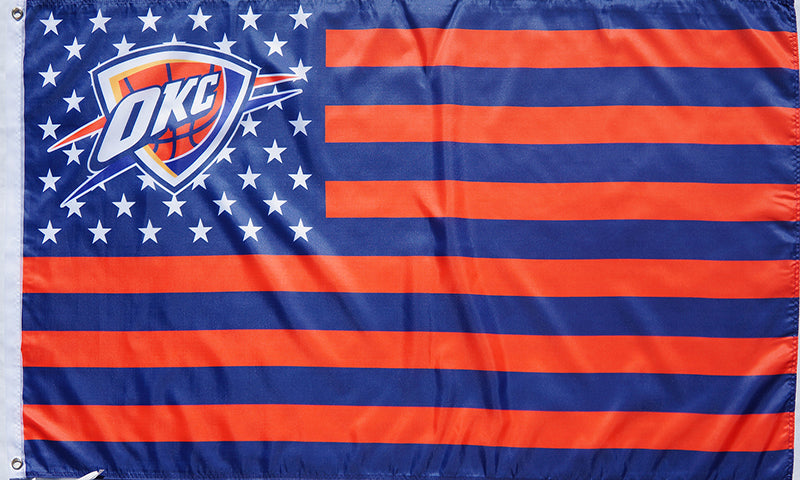 Oklahoma City Thunder Flag-3x5FT NBA Thunder Banner-100% polyester