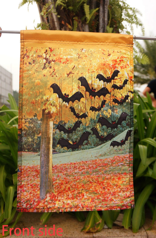 Halloween flag Bats festival flag 12.5 x 18 "" 28 x 40 Inches.