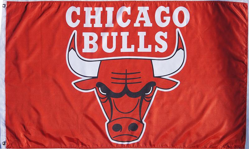 Chicago Bulls Flag-3x5 NBA Bulls Banner-100% polyester