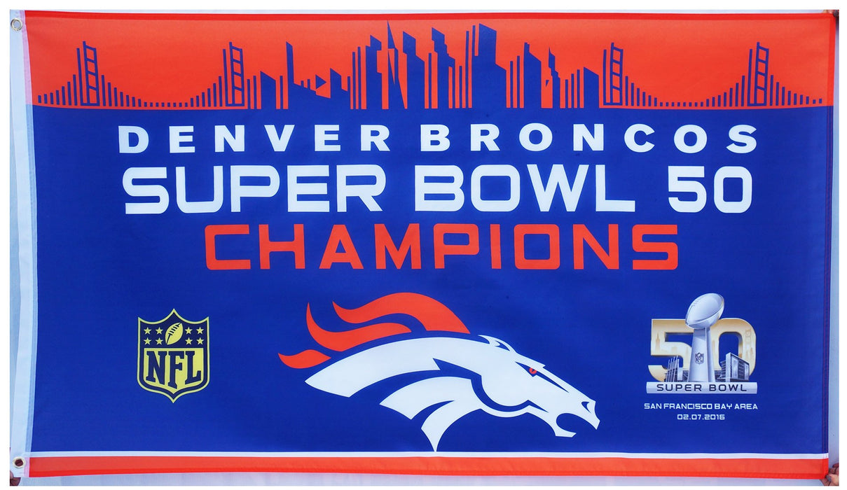 Denver Broncos Flag-3x5 NFL Banner-100% polyester