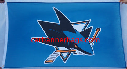 San Jose Sharks Flag-3x5FT NHL Sharks Banner-100% polyester