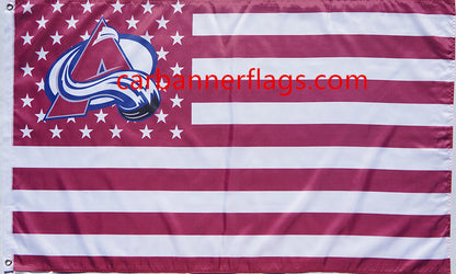 Colorado Avalanche Flag-3x5FT NHL Avalanche Banner-100% polyester