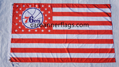 Philadelphia 76ers Flag-3x5 NBA 76ers Banner-100% polyester