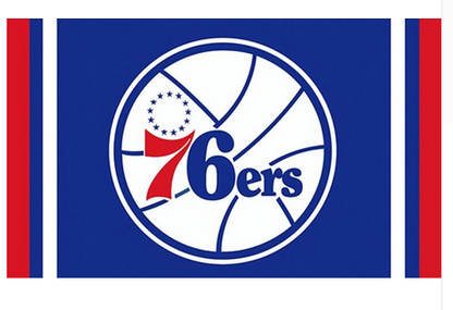 Philadelphia 76ers Flag-3x5 NBA 76ers Banner-100% polyester