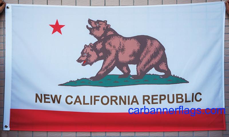 New California Republic Flag-3x5 Banner-100% polyester