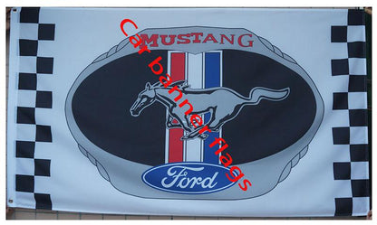Ford Mustang Flag-3x5 Banner-100% polyester