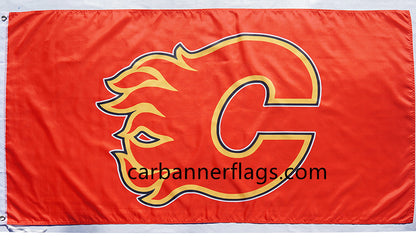 Calgary Flames Flag-3x5ft NHL Flames Banner-100% polyester