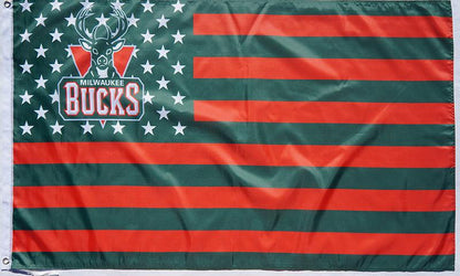Milwaukee Bucks Flag-3x5 NBA Bucks Banner-100% polyester