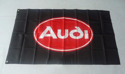 Audi Flag-3x5 FT-100% polyester-Quattro Banner-Checkered