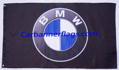 BMW flag for car racing-3x5 FT-100% polyester Banner- 2 Metal Grommets