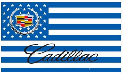 Cadillac flag-3x5 FT- Cadillac Racing banner 100% polyester Banner-Black