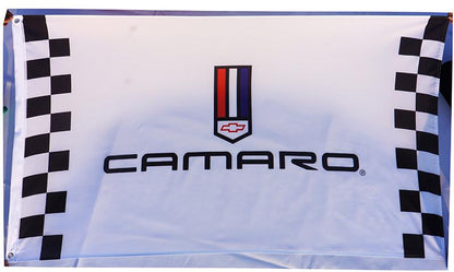 Chevrolet Camaro flag for car racing-3x5 FT-Checkered Banner-Red-Green-Black-White