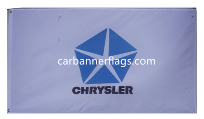 Chrysler Flag-3x5 Banner-Black-100% polyester