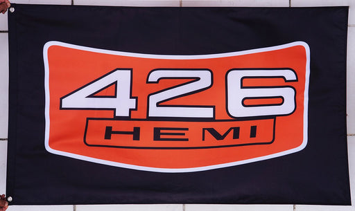 426 Hemi flag for car-3x5 FT-100% polyester-2 Metal Grommets	Banner - flagsshop