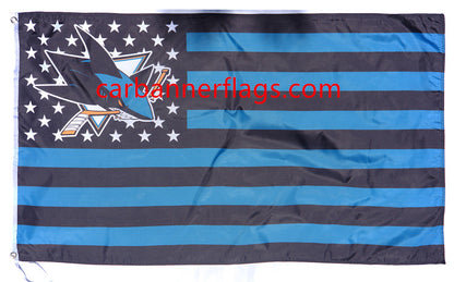 San Jose Sharks Flag-3x5FT NHL Sharks Banner-100% polyester