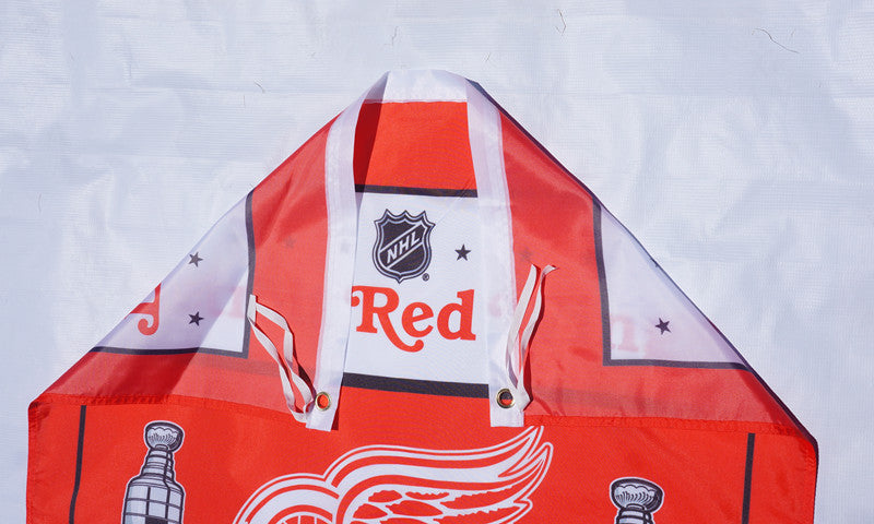 Detroit Red Wings Flag-3x5ft NHL Red Wings Banner-100% polyester -striped - champions