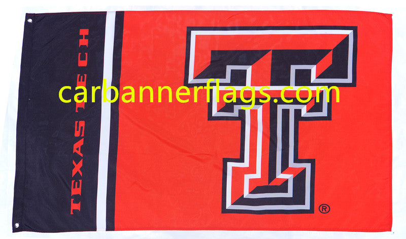 NCAA Texas Tech Red Raiders Flag 3xft  University of Texas Tech banner 150 X 90CM  100% polyester