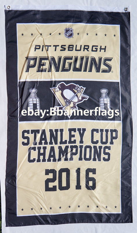 Pittsburgh Penguins Flag-3x5Ft Penguins Banner-100% polyester