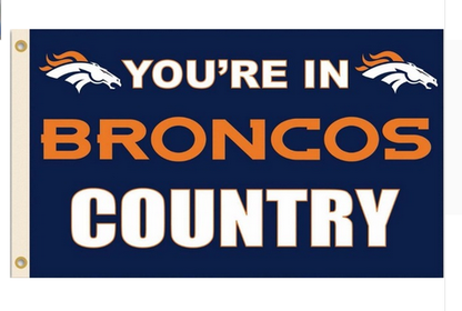 Denver Broncos Flag-3x5 NFL Banner-100% polyester