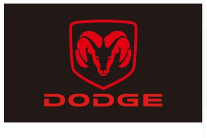 Dodge Flag-3x5 checkered banner-Viper-RAM-Trucks-Charger-Alex-Challenger-Super bee