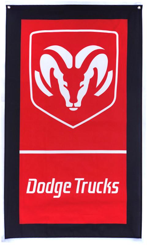 Dodge Trucks Flag for car racing-3x5 FT-100% polyester Banner