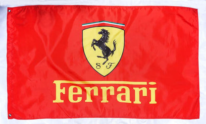 Ferrari checkered Flag for car racing-3x5 FT-100% polyester Banner