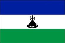 Lesotho national flag,100% polysterm Kingdom of Lesotho banners, 90*150CM, Lesotho flag