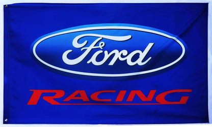Ford Flag-3x5ft Digital Printing 100% Polyester-Checkered Banner-for Saleen-Mustang-Shelby-Cobra-Cortina
