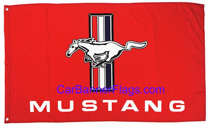 Ford Mustang Flag-3x5 Banner-100% polyester
