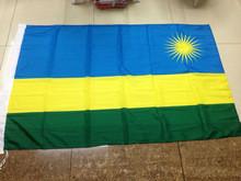 Rwanda national flag,100% polyster 90*150CM, Republic of Rwanda banner