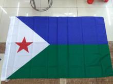Djibouti national flag,100% polyster the Republic of Djibouti flags,90*150CM, Djibouti banner