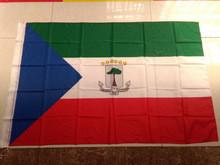 Equatorial Guinea national flag, polyster ,90*150CM,  The Republic of Equatorial Guinea banners