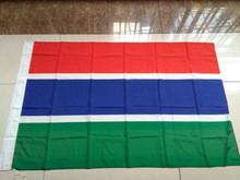 Gambia national flag Gambia country Banner 150*90CM The Republic of the Gambia flag 100% polyester