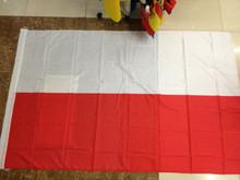 Poland National flag, 100% polyster Poland country banner, 90*150CM The Republic Of Poland flags