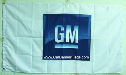 GM Flag General Motors Corporation Flag-3x5 FT Banner-100% polyester-2 Metal Grommets