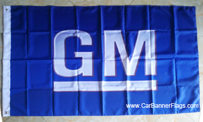 GM Flag General Motors Corporation Flag-3x5 FT Banner-100% polyester-2 Metal Grommets