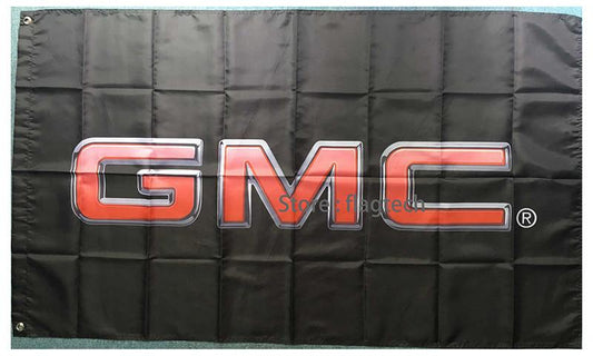 GMC Flag-3x5 FT-100% polyester Banner-Black