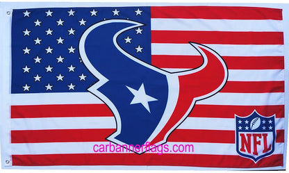 Houston Texans Flag-3x5 new NFL Houston Texans Banner-100% polyester-man cave-stripes-gloves-garden flags