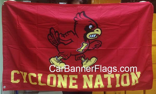 NCAA Iowa State Cyclones Flag-3x5 FT Vintage Iowa State University Banner-100% polyester